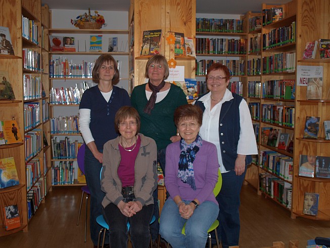 v.l. Katja Weichmann, Gudrun Fries, Brigitte Motzet,  Birgit Schwirzer, Rita Kummer.